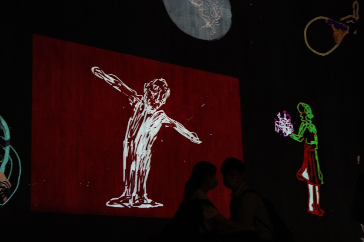 M+, Asia’s first global museum of contemporary visual culture in the West Kowloon Cultural District, is set to unveil new displays when it reopens, such as digital video installation “Can You Hear Me?” by Nalini Malani. Photo: Felix Wong