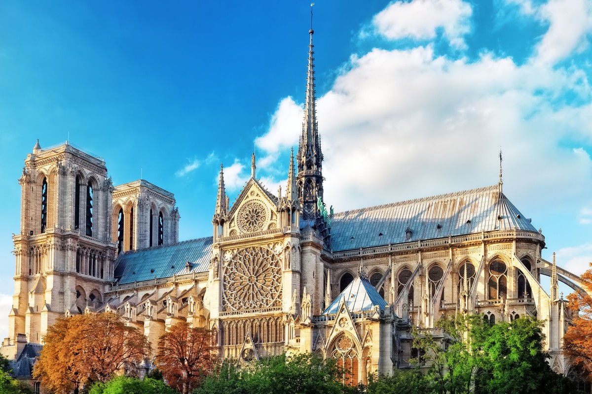 A fire caused extensive damage to the Notre-Dame de Paris Cathedral in 2019, leading to a massive reconstruction project. Pictured is the Cathedral before the fire. Photo: Shutterstock