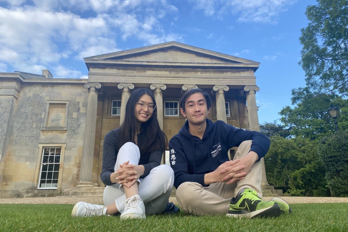 The co-directors of Access Abroad Hong Kong, Ingrid Ma (left) and Ethan Chan are in their second year at the University of Cambridge. Photo: Ethan Chan