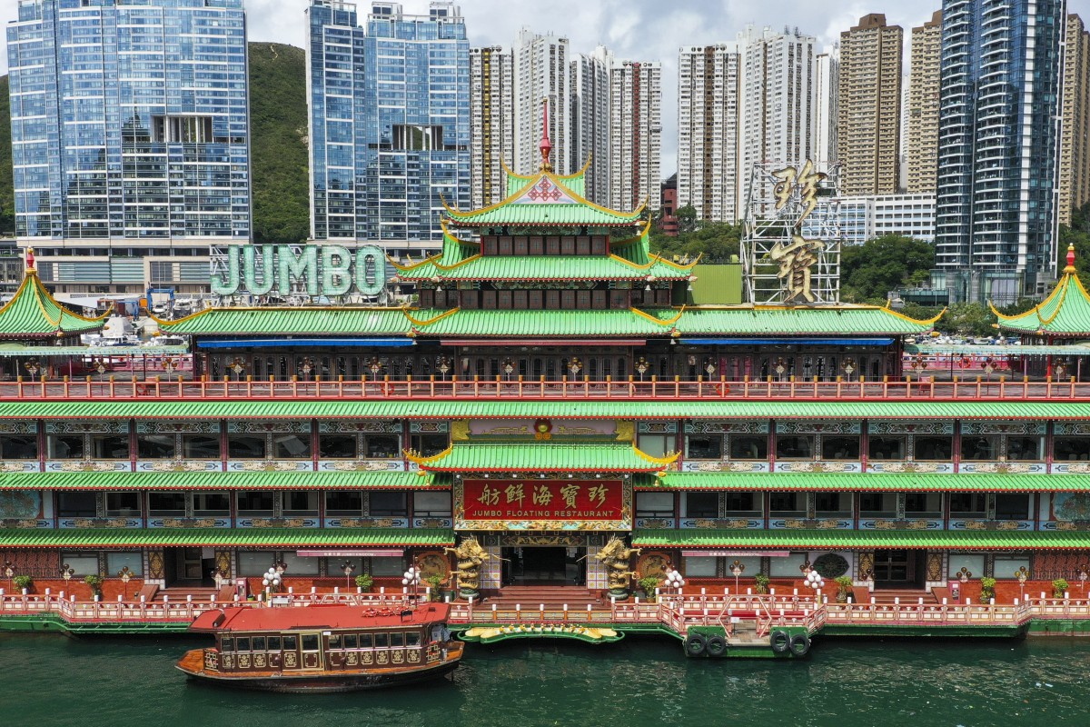 Aberdeen Harbour’s famed Jumbo Floating Restaurant is sinking under growing losses and is set to leave the city. Photo: Sam Tsang