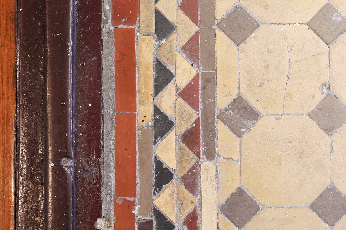 The Museum of
Medical Sciences in Hong Kong has high-quality examples of encaustic glazed floor tiles. Photo: Sam Tsang