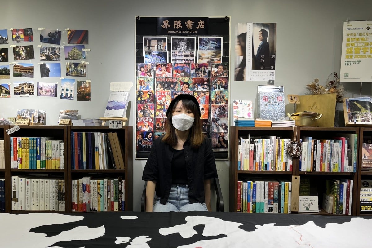 Minami* is one of the co-founders of Boundary Bookstore, which features books about Hong Kong’s past and present. Photo: Kelly Fung