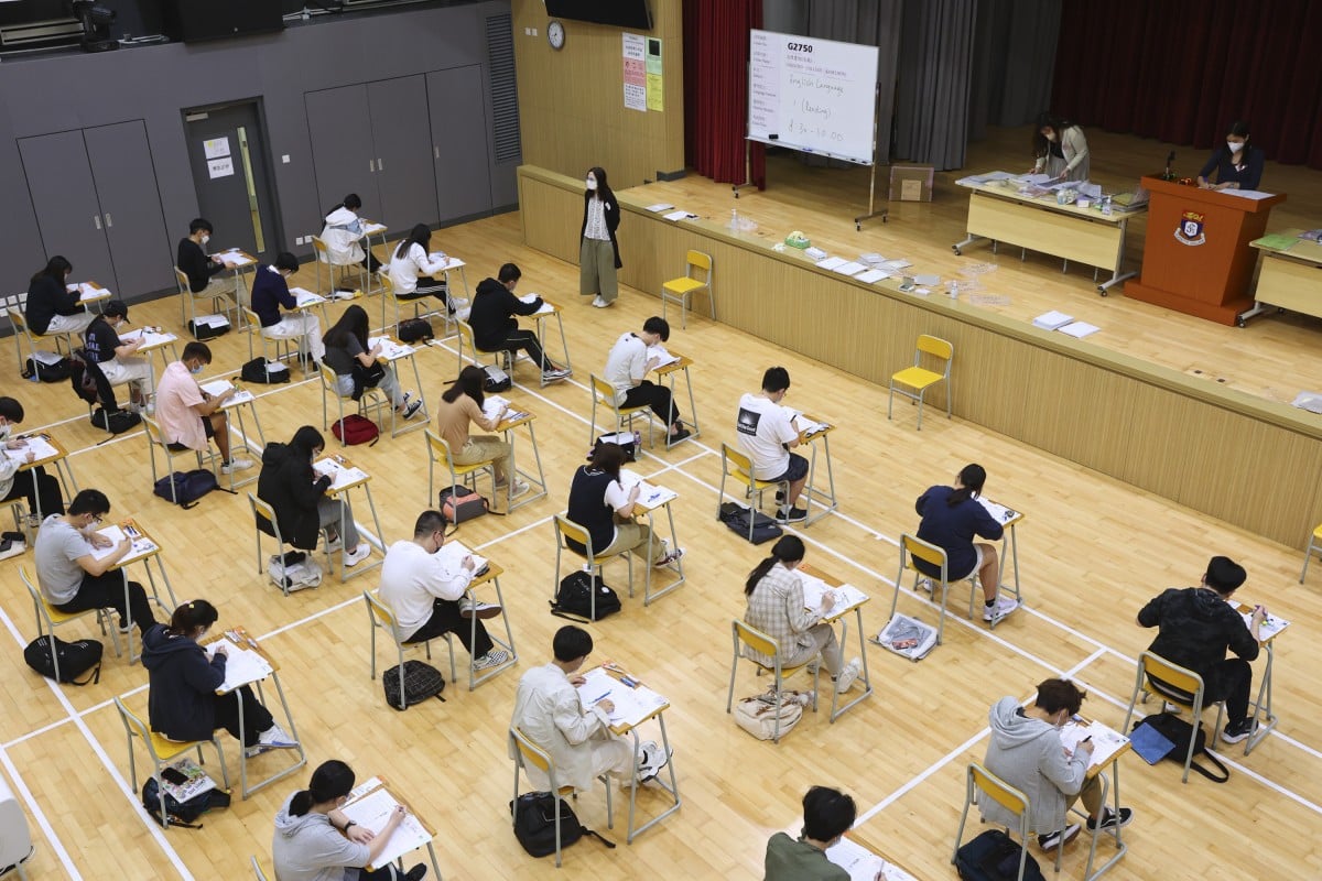 Students taking the Diploma of Secondary Education (DSE) exam. Photo: Handout