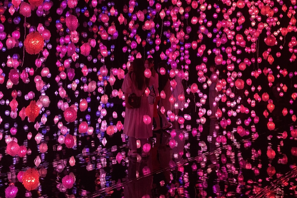 The 3,000 hanging lights in Pipilotti Rist’s “Pixel Forest” are all hand-sculpted. Photo: Valerie Shek