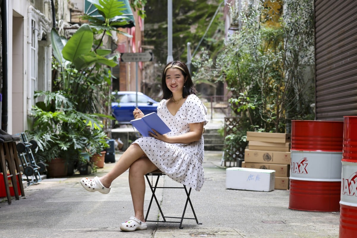 Writer Louisa Choi uses her art and poetry to discuss mental health and trauma. She has published three books of poetry and shares her work on Instagram and YouTube. Photo: Nora Tam