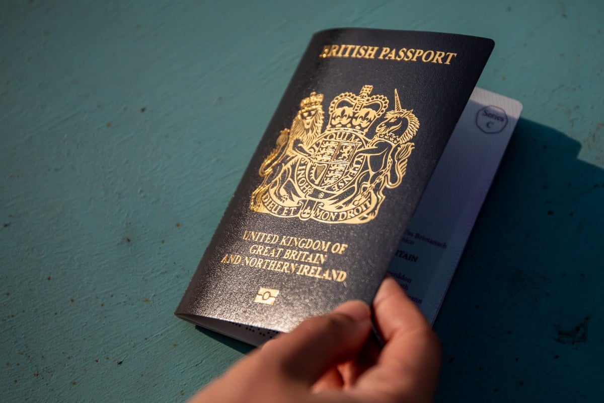 The British National (Overseas) visa scheme was introduced last year for Hongkongers to move to the UK and eventually apply for citizenship. Photo: Bloomberg