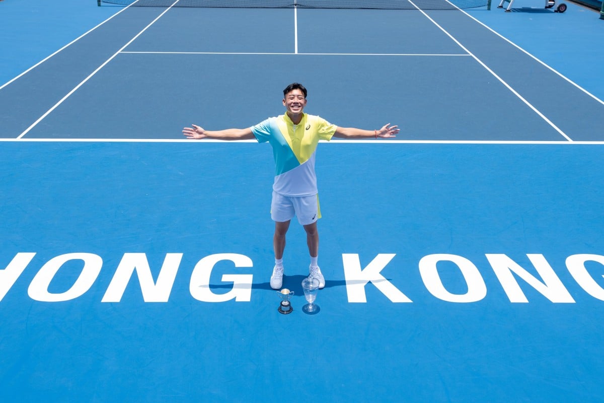 Coleman Wong Chak-lam is the only Hongkonger to have won two junior grand slam titles. Photo: Hong Kong Tennis Association