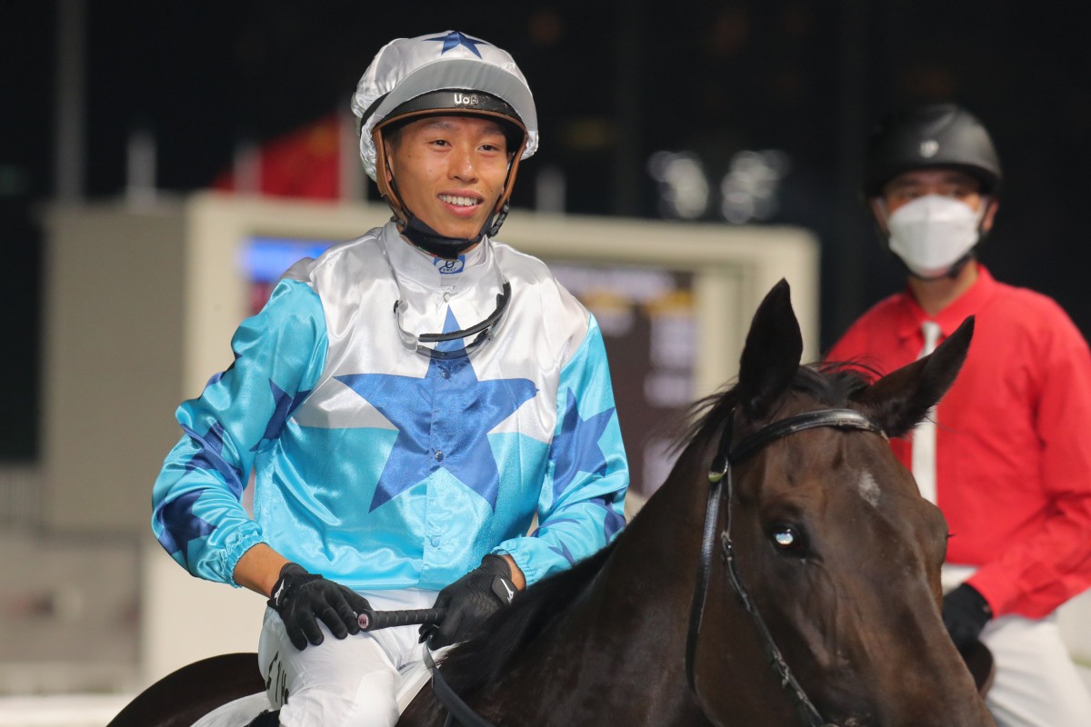 Jockey Vincent Ho enjoys a recent winner. Photos: Kenneth Chan