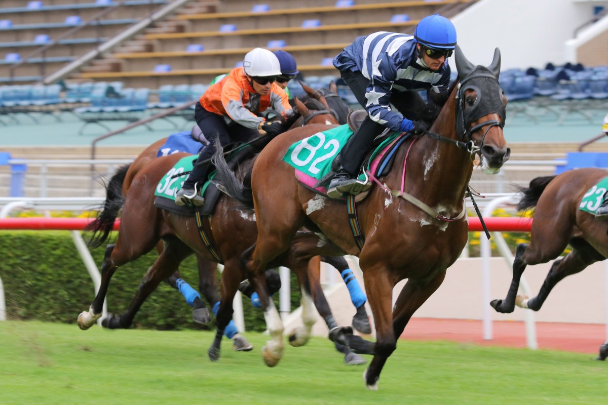 The Irishman wins a trial at Sha Tin in September. Photos: Kenneth Chan