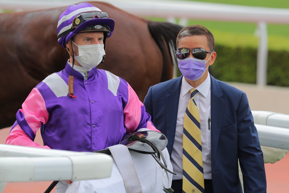 Jockey Zac Purton and trainer Benno Yung. Photo: Kenneth Chan