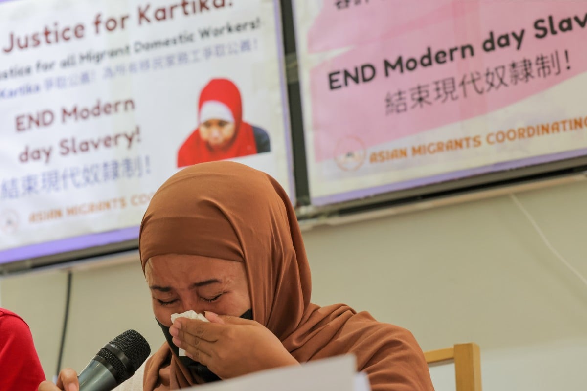 Kartika Puspitasari is a former domestic worker who was abused by her Hong Kong employers. Photo: Jelly Tse