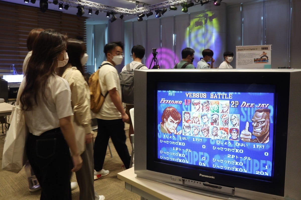 Visitors at Retro.HK’s 2022 Gaming Expo at the Hang Seng University of Hong Kong. Photo: Edmond So