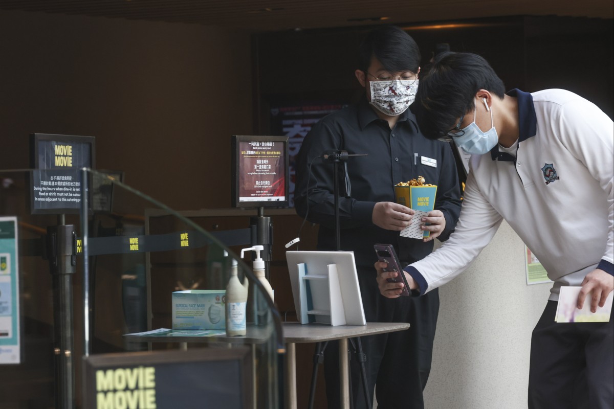 Cinemas and other performance venues that permit food or drink are off-limits to new arrivals for the first three days. Photo: K.Y. Cheng
