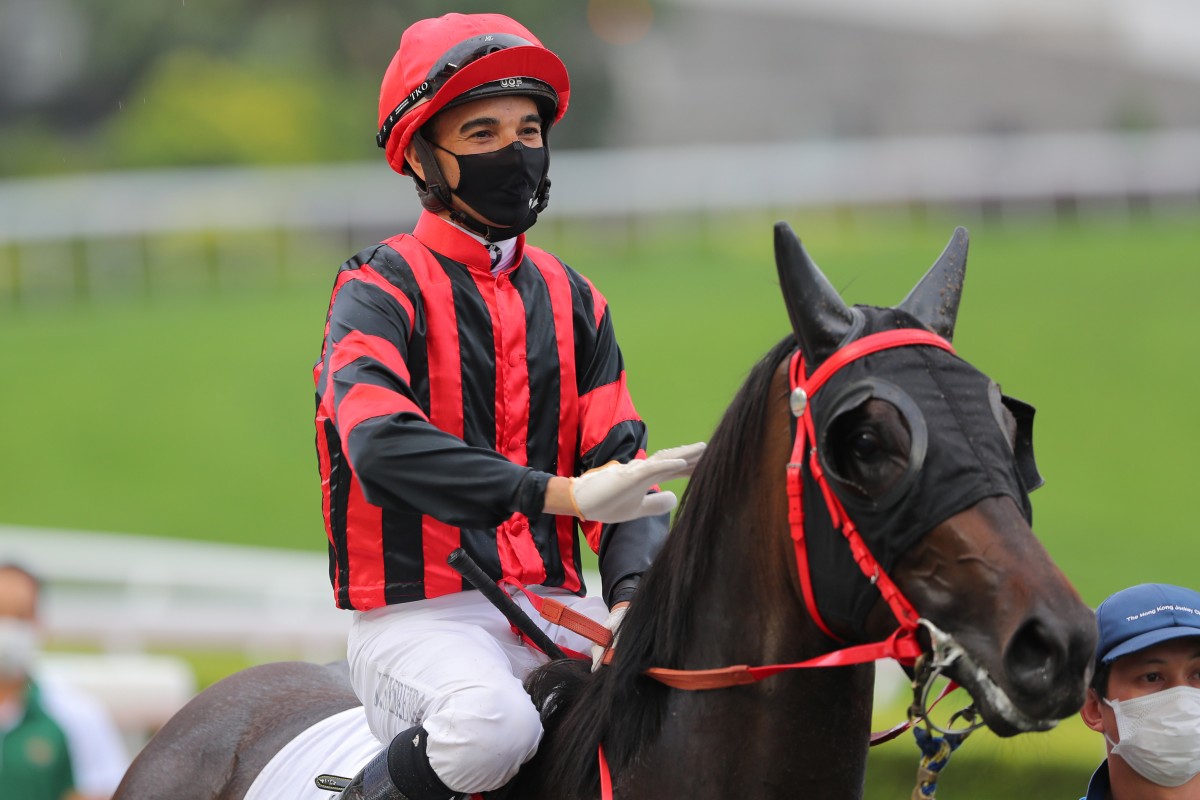 Joao Moreira is all smiles after a winner last season. Photo: Kenneth Chan