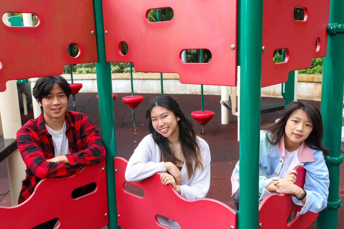 Daniel Yang (from left), Alicia Tang and Evelyn Kwan have made a documentary about crafting play spaces that inspire imagination. Photo: Xiaomei Chen