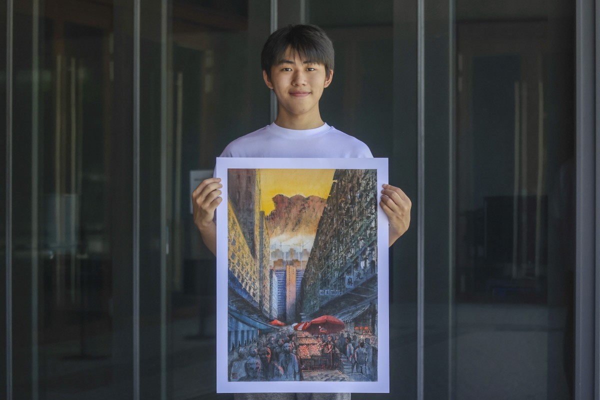 Kenny Lau is the winner of the Visual Artist category of this year’s Student of the Year Awards. Photo: Jonathan Wong
