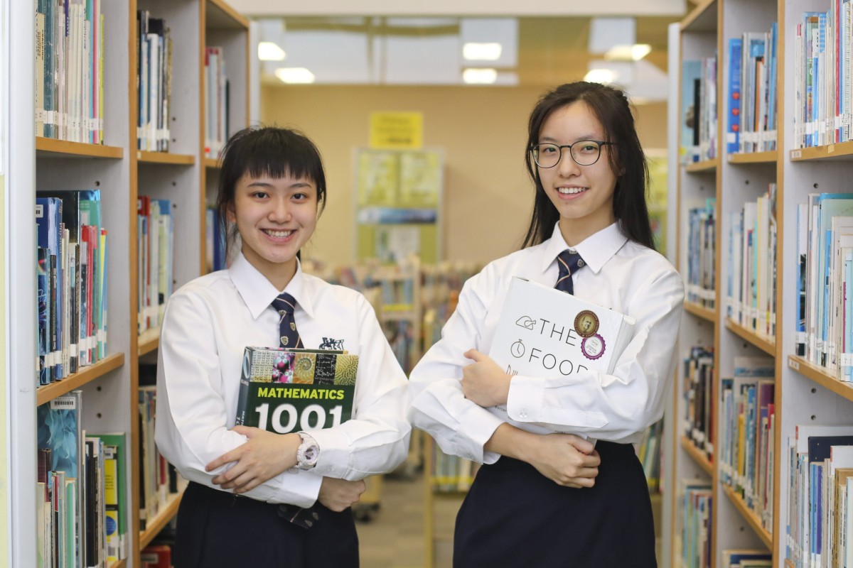 Athena Wong (left) and Alicia Lin are winners of the Cambridge Top in the World awards. Photo: Xiaomei Chen