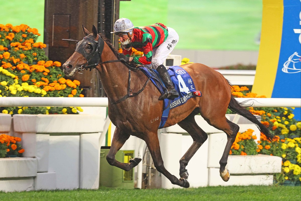 Russian Emperor wins the 2022 Group One Gold Cup at Sha Tin. Photos: Kenneth Chan