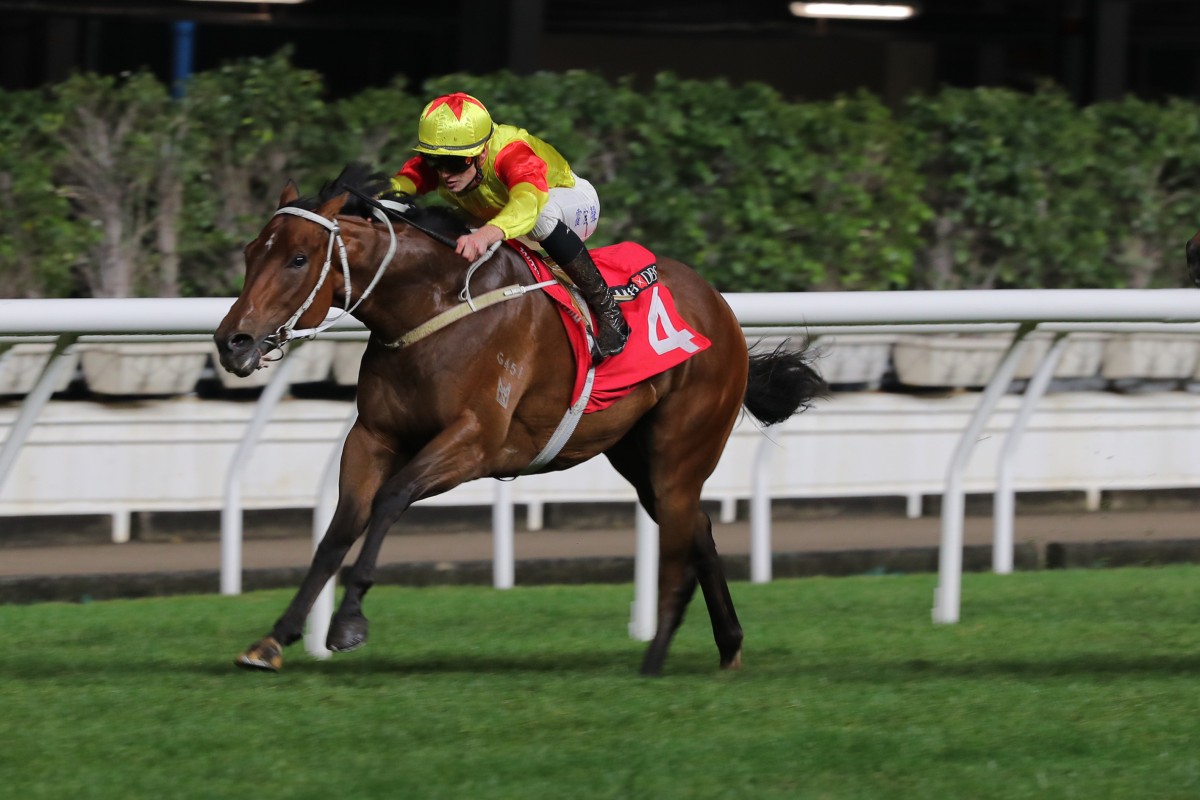 Luke Ferraris drives California Deeply to victory at Happy Valley last month. Photo: Kenneth Chan