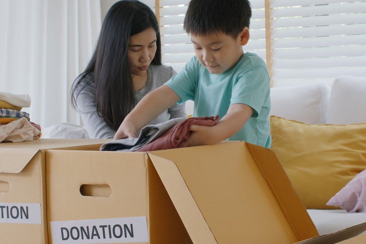 Donating your old clothes and books is much better for the environment than tossing them in the bin. Photo: Shutterstock