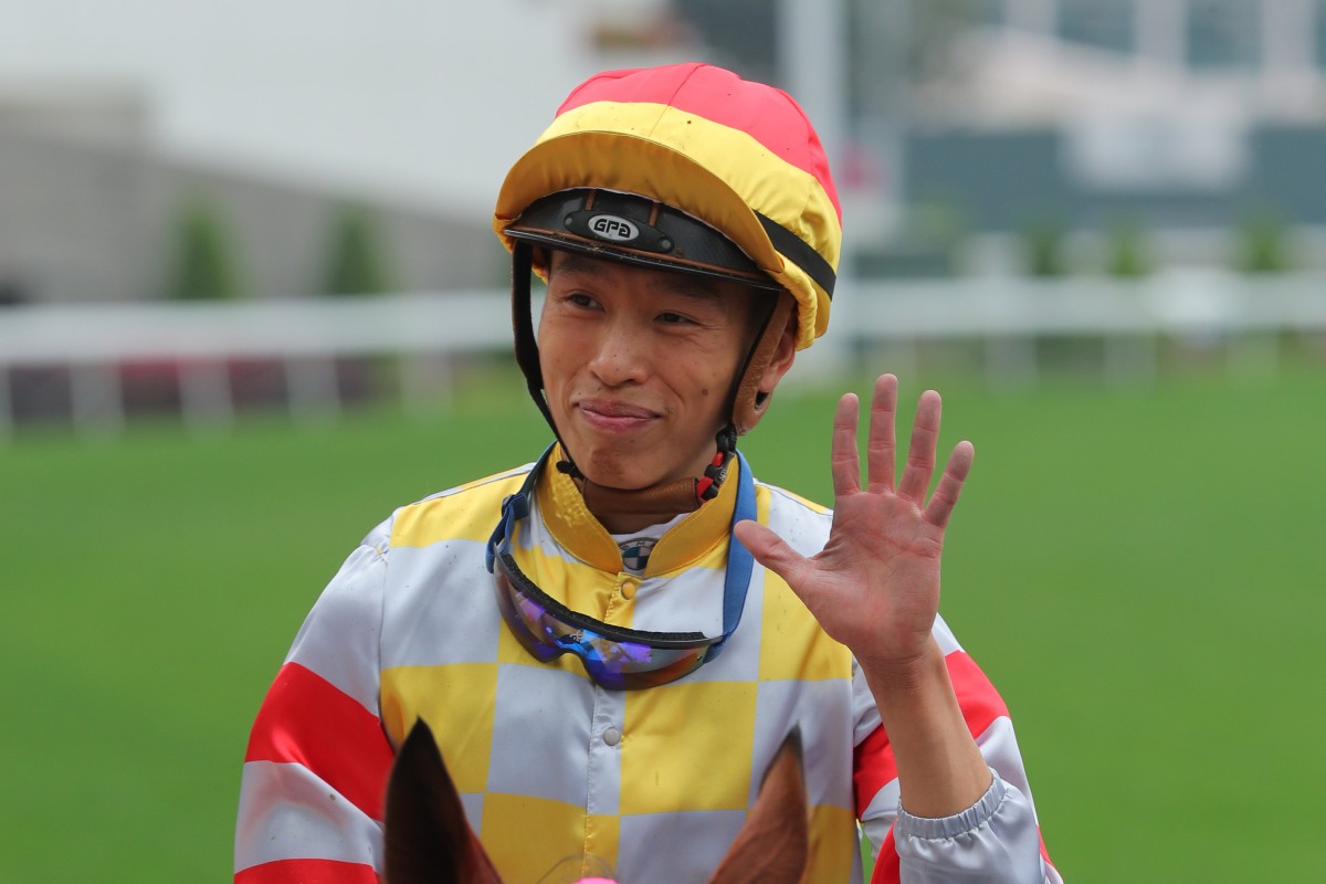 Vincent Ho is all smiles after landing his 500th Hong Kong winner. Photos: Kenneth Chan