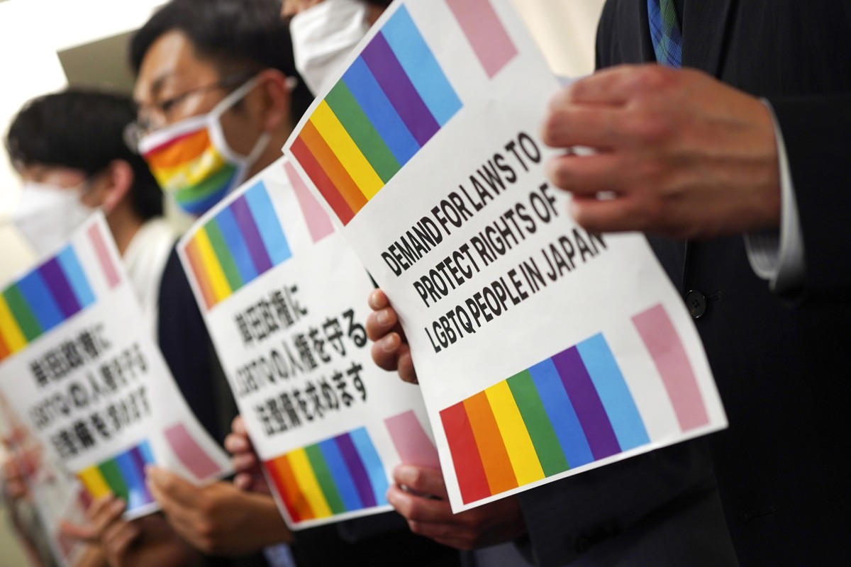 Japanese LGBTQ rights groups have demanded the government enact an equality law before the upcoming G7 summit. Photo: AP