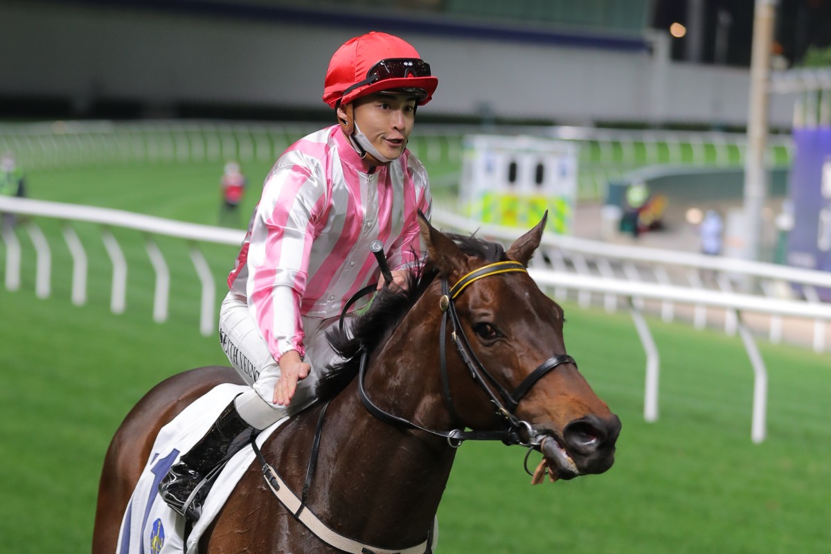 Keith Yeung after a recent winner at Happy Valley. Photos: Kenneth Chan
