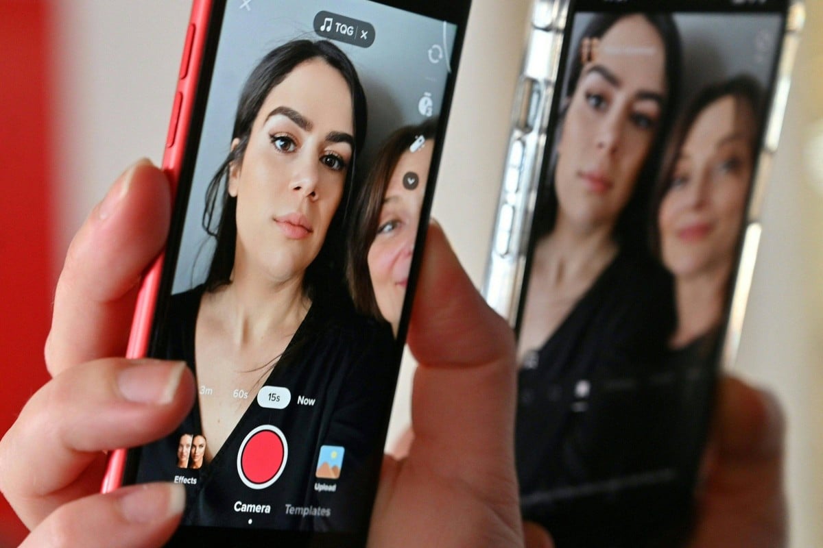 TikTok’s Bold Glamour filter is not the first to cause concern for users’ self-esteem, but many are alarmed by how easily it distorts reality. Photo: AFP