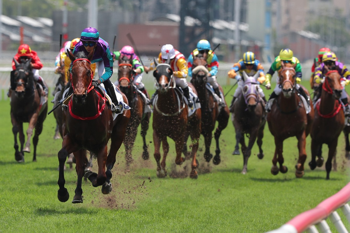 Dream Winner leaves his Class Four Hong Kong Sports Association For The Physically Disabled 50th Anniversary Cup (1,000m) rivals trailing in his wake at Sha Tin on Sunday. Photo: Kenneth Chan