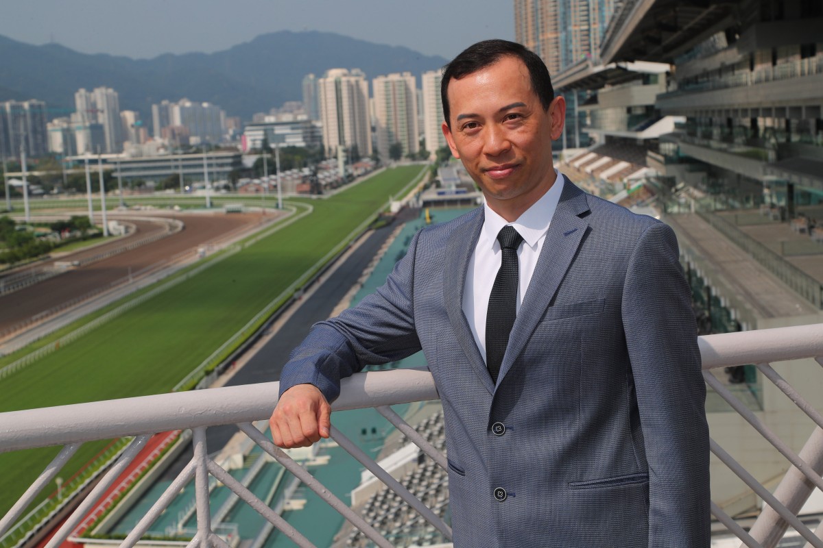 New trainer Cody Mo meets the media at Sha Tin on Friday morning. Photos: Kenneth Chan
