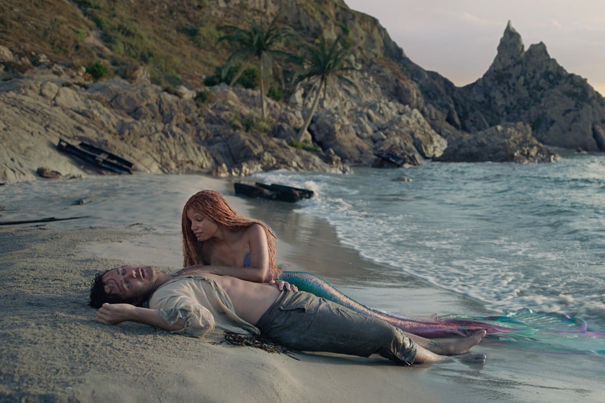 Jonah Hauer-King as Prince Eric and Halle Bailey as Ariel in Disney’s live-action “The Little Mermaid”. Photo: Disney
