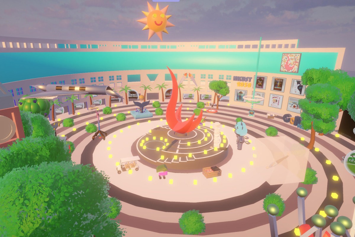About 40 students worked together to reimagine what the HKUST campus might look like in 2050. Photo: Handout