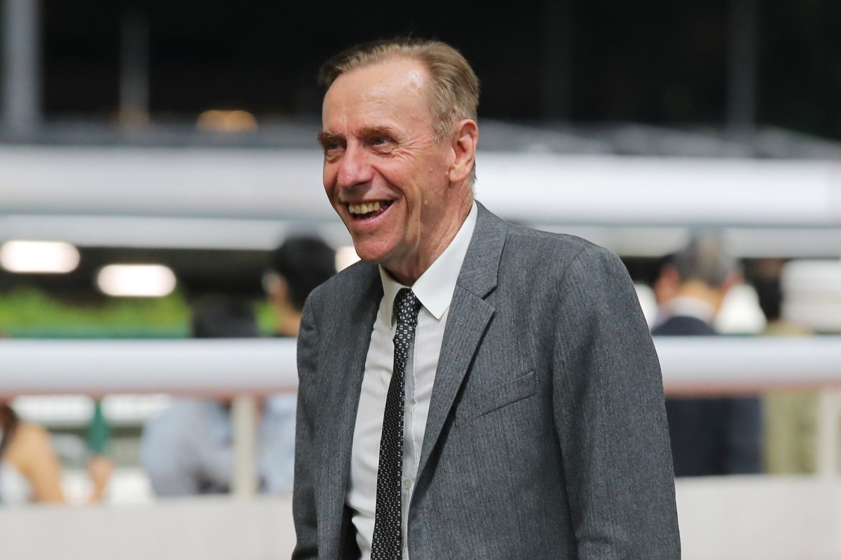 Hong Kong’s 12-time champion trainer, John Size, at Happy Valley on July 6. Photo: Kenneth Chan