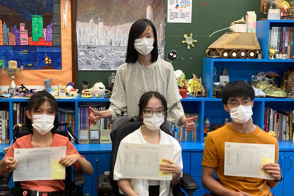 Chow Long-ho (left) is a student from Hong Kong Red Cross Princess Alexandra School. Photo: Marcus Lum