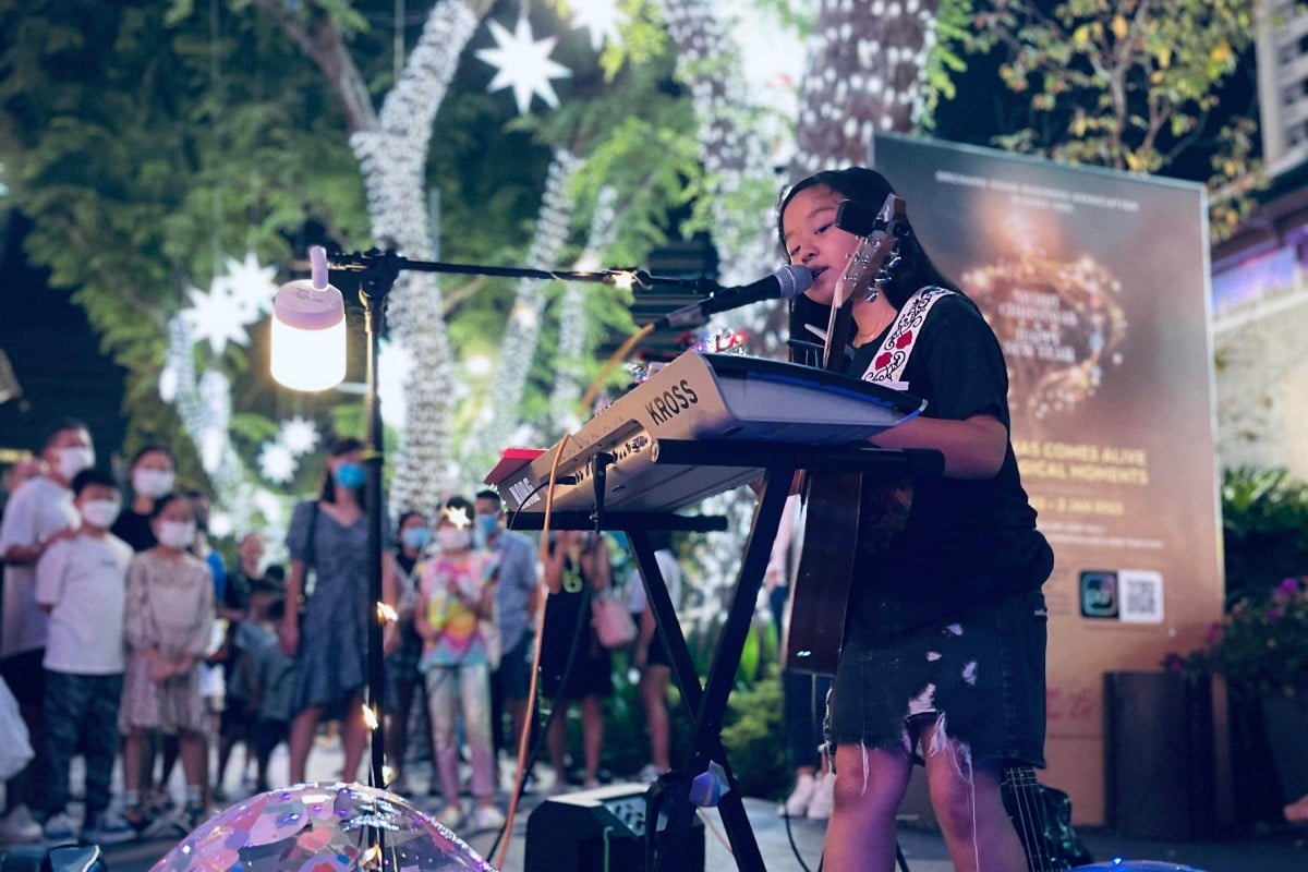 Lyla Ng has been busking since she got her licence last November. Photo: Handout