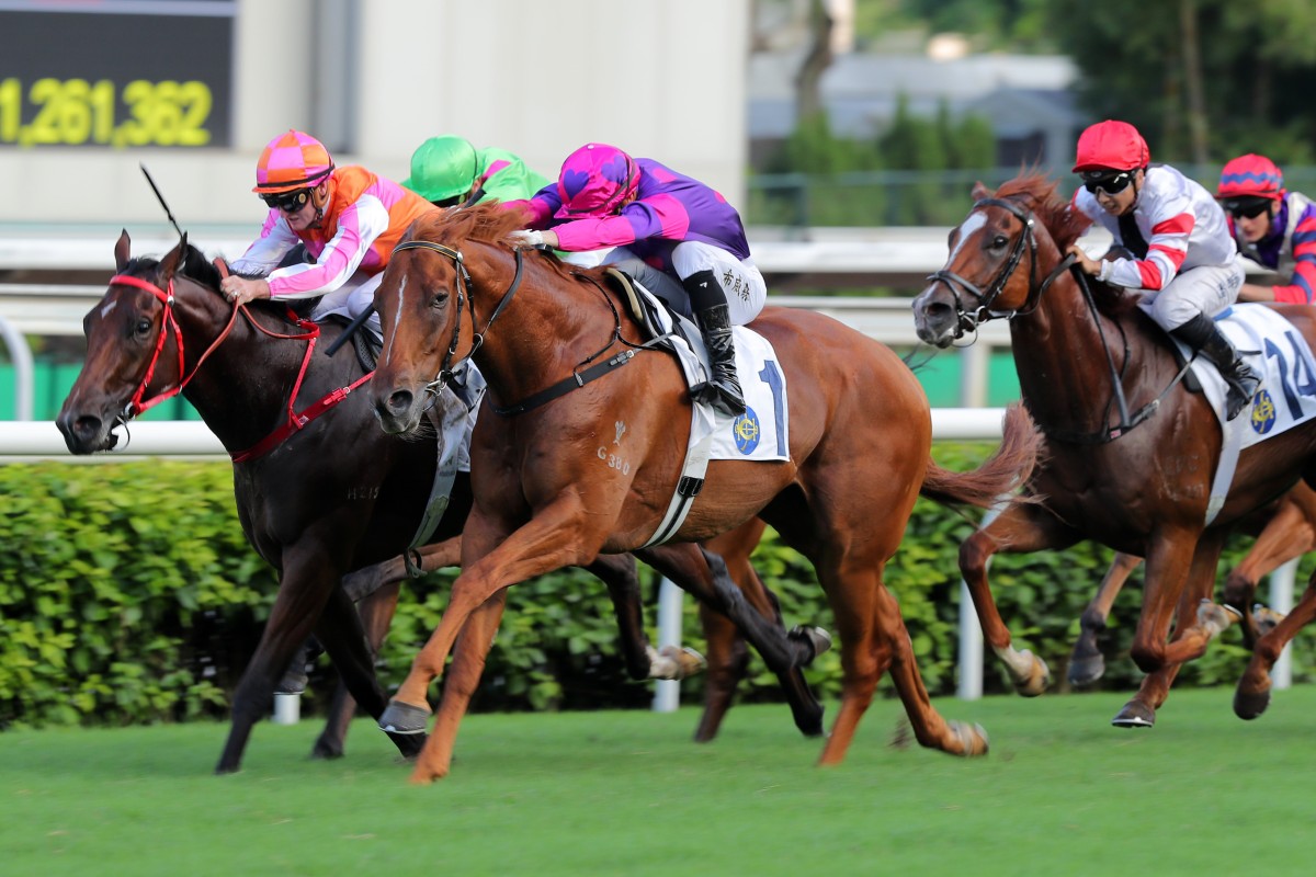 Lyle Hewitson and Ching win over the Sha Tin 1,600m for the fourth time. Photos: Kenneth Chan
