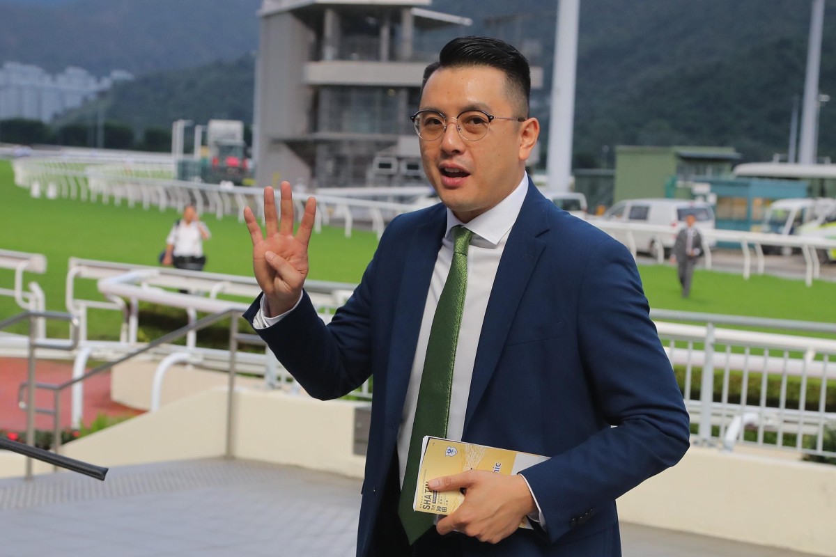 Pierre Ng soaks up his first four-timer at Sha Tin on Saturday. Photo: Kenneth Chan