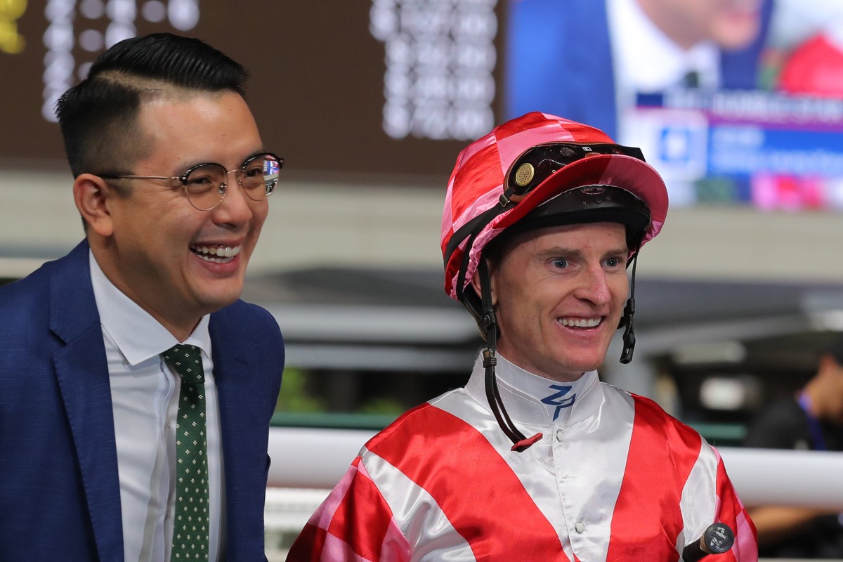 Trainer Pierre Ng and jockey Zac Purton enjoy a winner this season. Photos: Kenneth Chan