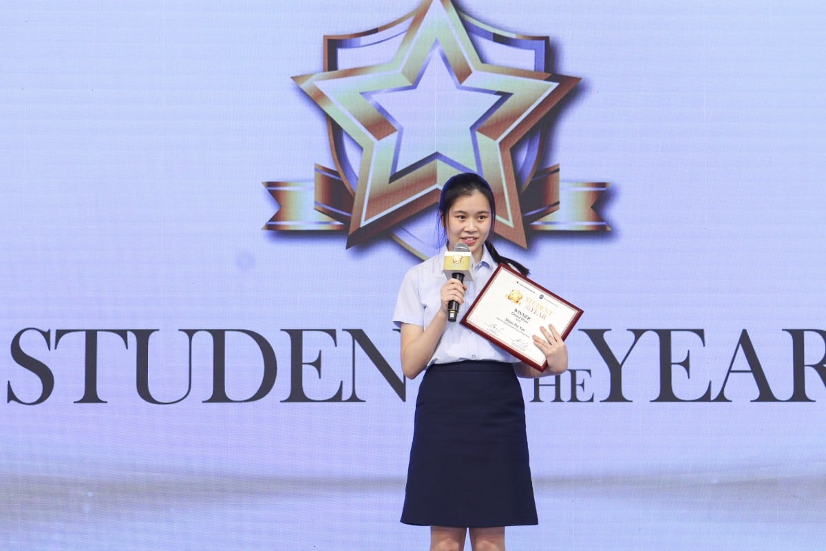 Sham Pui-yan is the 2022-23 Grand Prize winner of the Student of the Year awards. Photo: SCMP