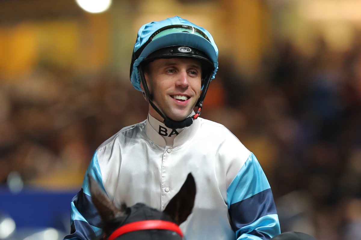 Brenton Avdulla is all smiles after a recent Happy Valley success. Photo: Kenneth Chan