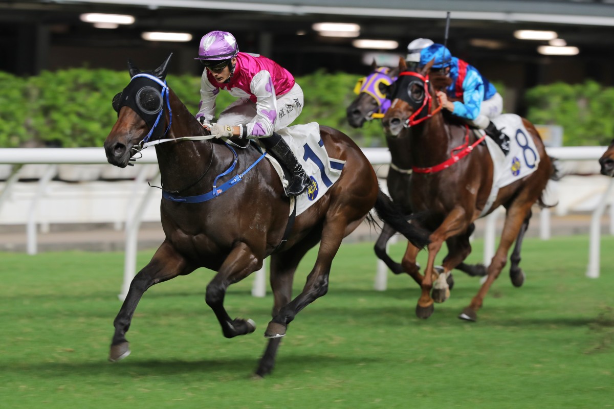M Unicorn wins under Harry Bentley at Happy Valley in September. Photos: Kenneth Chan