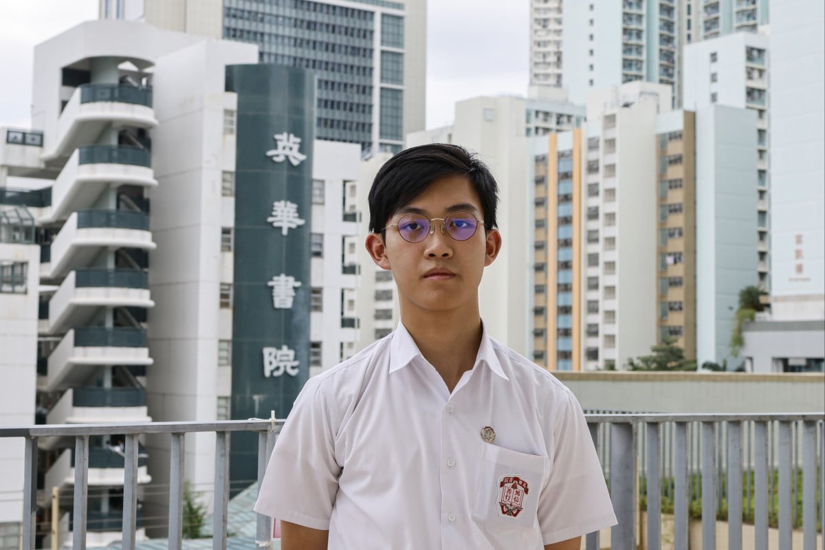 Martin Lui Kwan-kit is a Form Five student at Ying Wa College. Photo: Handout