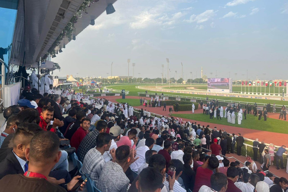 The H.H. The Amir Sword Festival takes place at Al Rayyan racecourse. Photo: SCMP