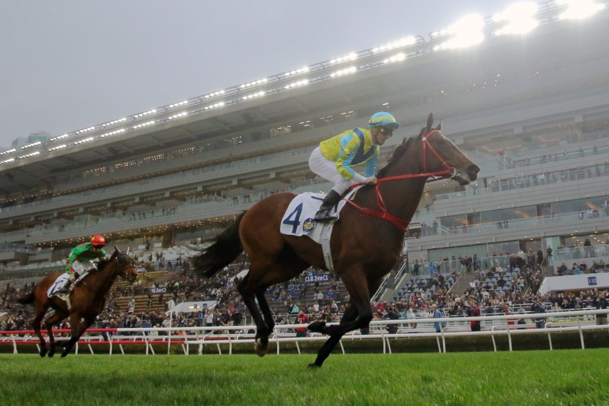 Massive Sovereign storms to victory on Hong Kong debut at Sha Tin on Sunday. Photos: Kenneth Chan
