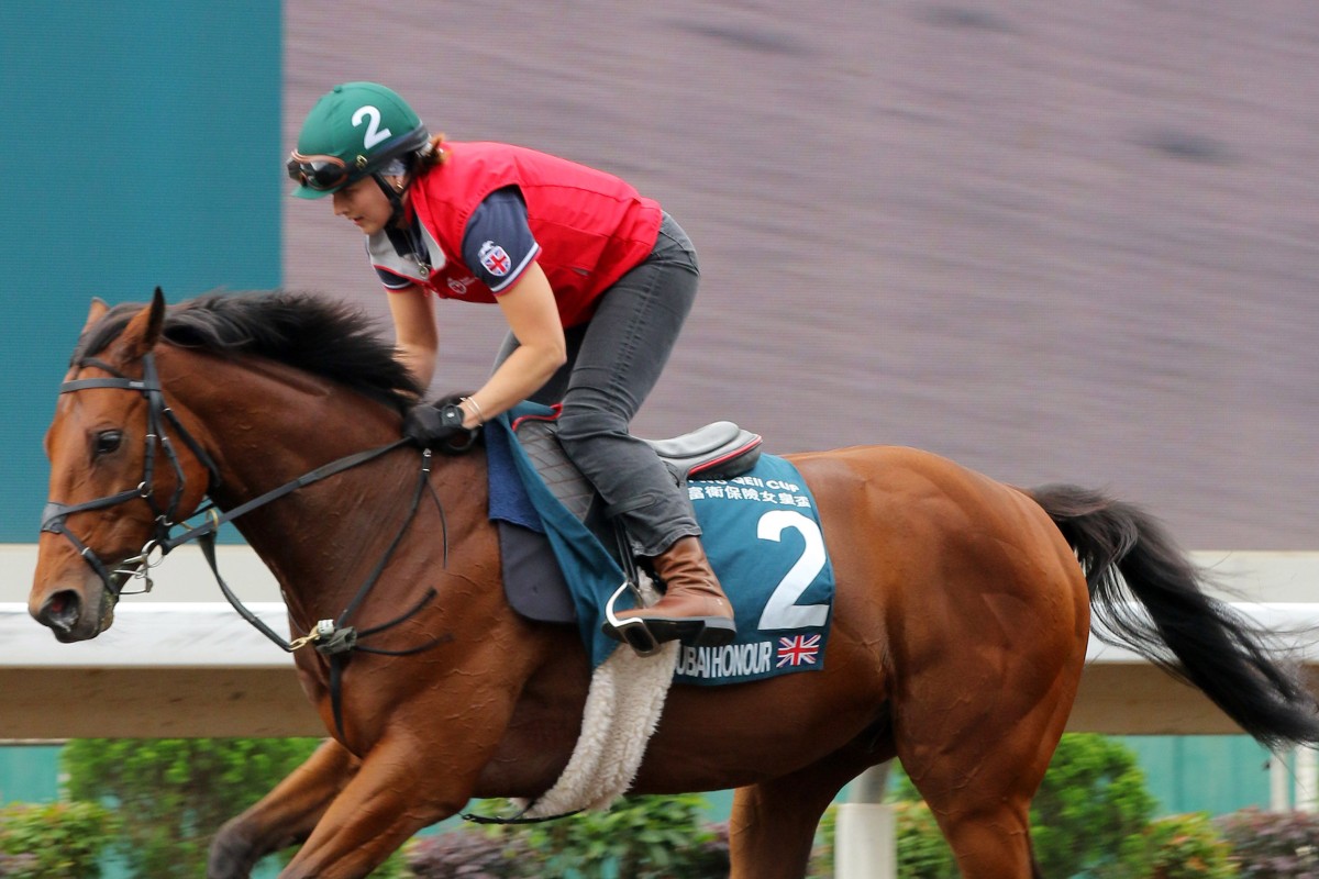 Dubai Honour is a chance to run in next month’s Group One QE II Cup (2,000m) at Sha Tin. Photos: Kenneth Chan