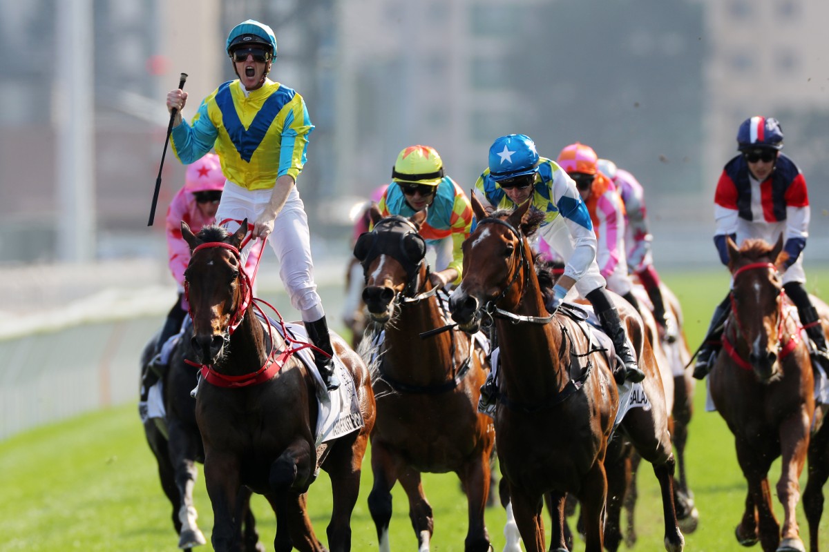Massive Sovereign triumphs under Zac Purton in March’s Hong Kong Derby. Photos: Kenneth Chan