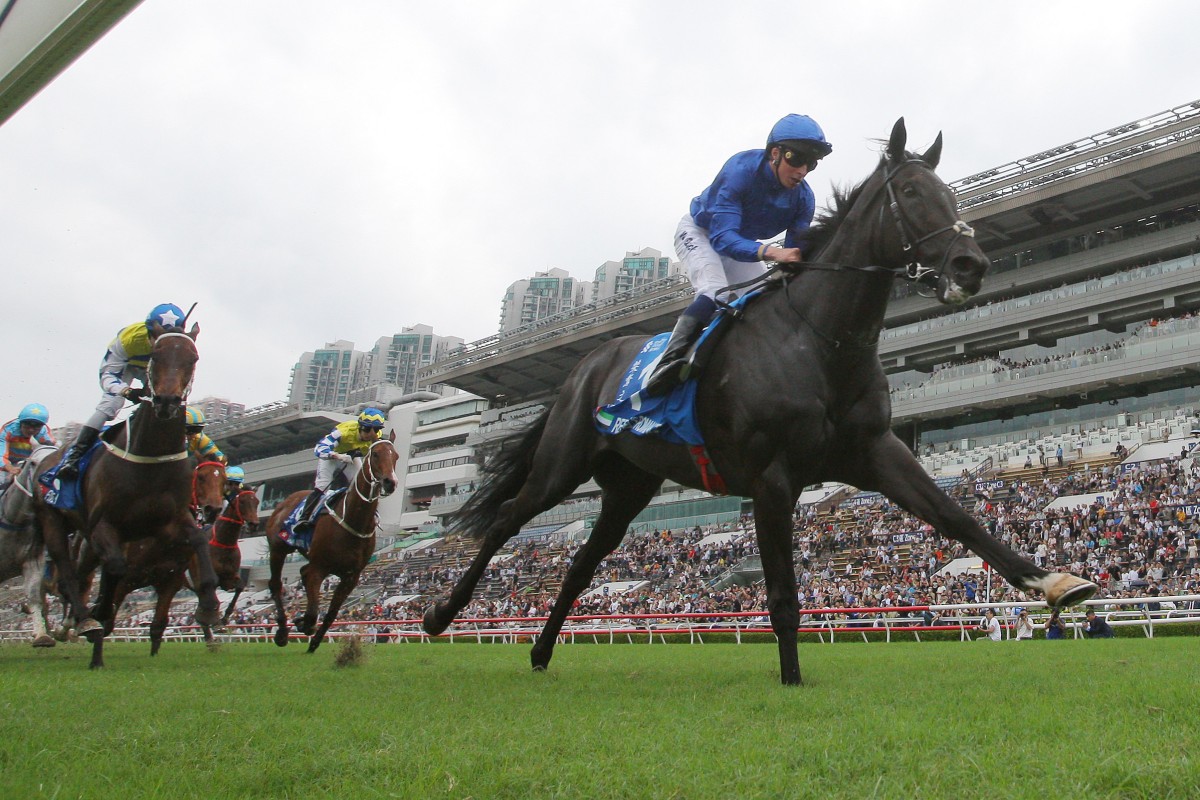 Rebel’s Romance shoots clear to win the Champions & Chater Cup for William Buick. Photos: Kenneth Chan