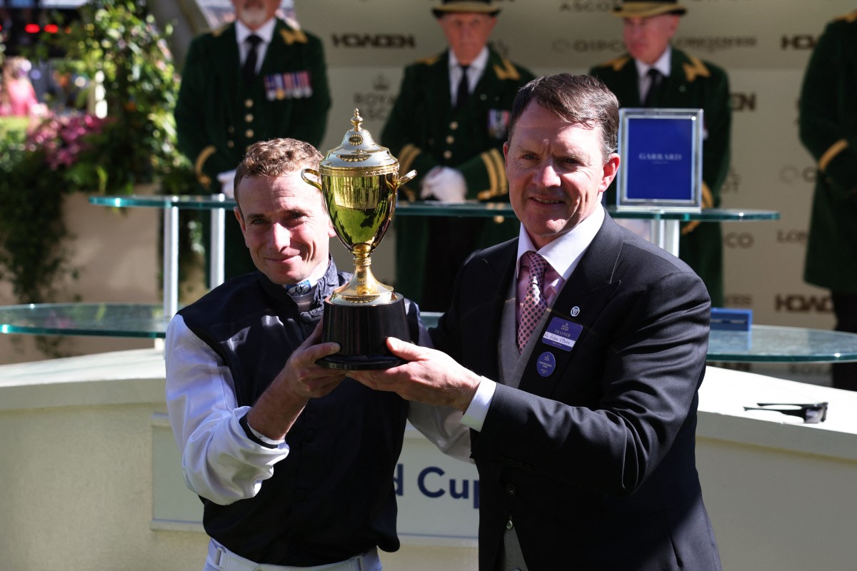 Jockey Ryan Moore (left) and trainer Aidan O’Brien team up with Opera Singer at Royal Ascot on Friday. Photo: Reuters