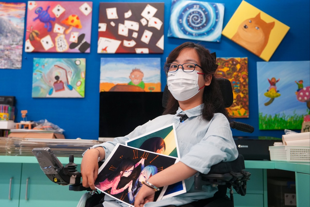 Lai Kwan-yi from Hong Kong Red Cross Princess Alexandra School achieved 25 marks on her DSE exams. Photo: Sun Yeung