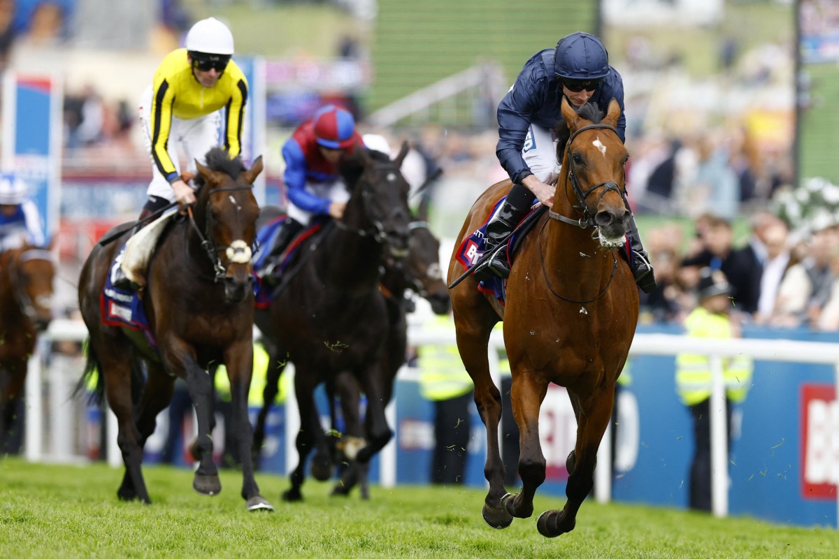 City Of Troy (right) wins the Epsom Derby in June. Photo: Reuters